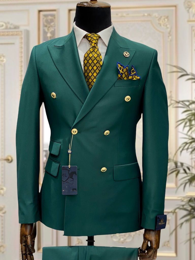 Anecdote legal believe Costum Mark Dublu Nasture Verde Imperial - Costume & Pantofi